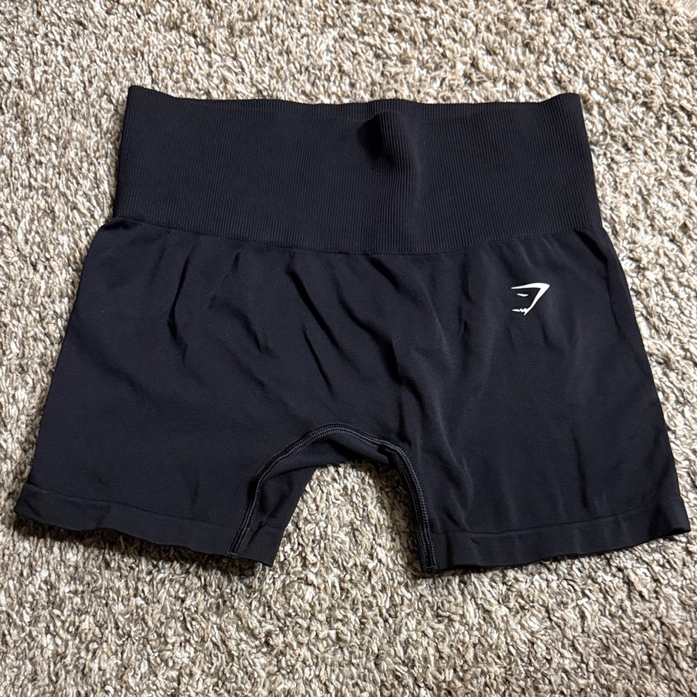 Gymshark Black High-Waist Bike Shorts